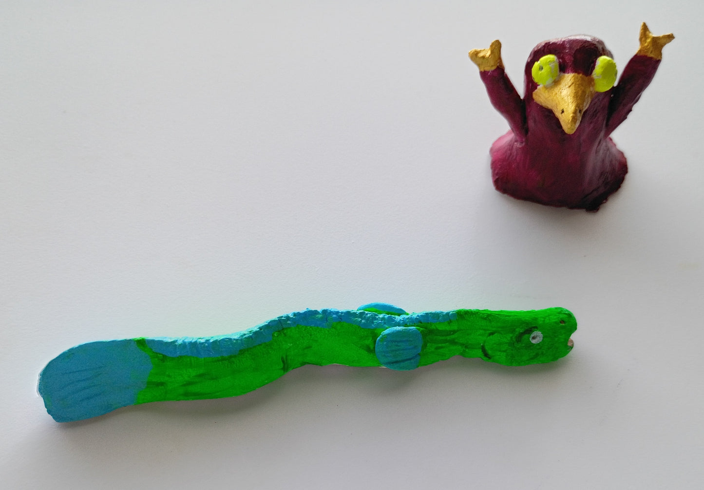 2 Fantasy Ceramic Figurines